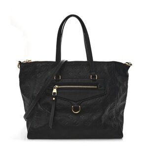 Elegant blue black LV lumineuse 2-way bag
